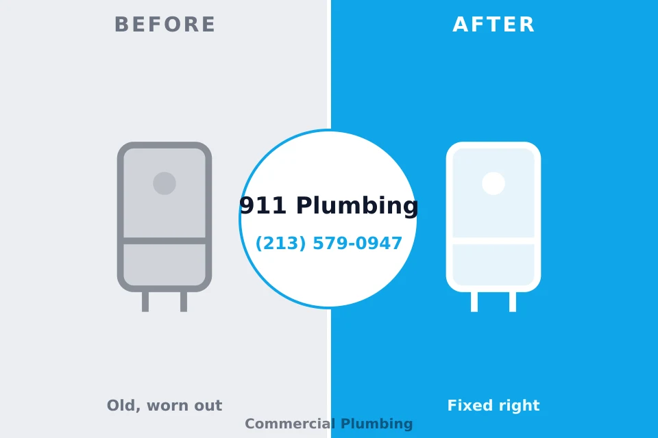 Before and after: plumbing company Marlin, TX